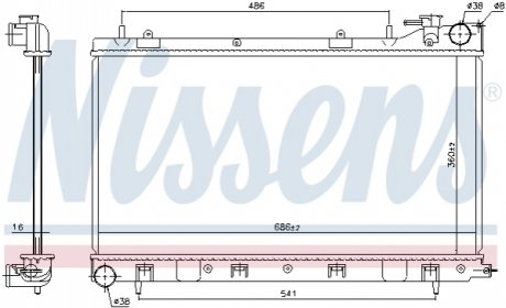 Радіатор NISSENS 64122