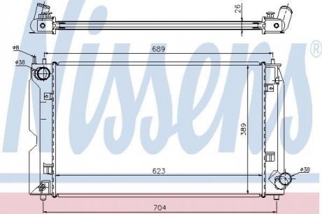 Радiатор NISSENS 64647A