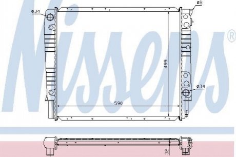 Радiатор NISSENS 65550A