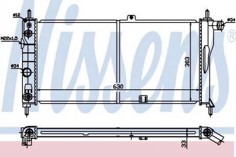 Радiатор NISSENS 632751