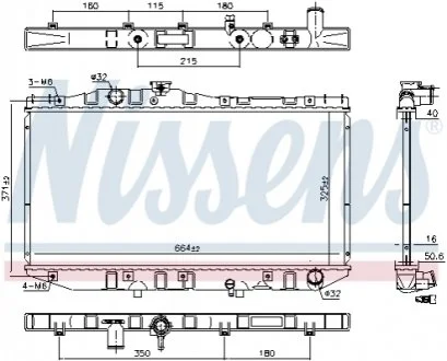 Радiатор NISSENS 64713
