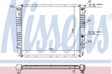 Радiатор NISSENS 65542A