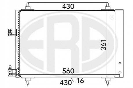 Радiатор ERA 667020