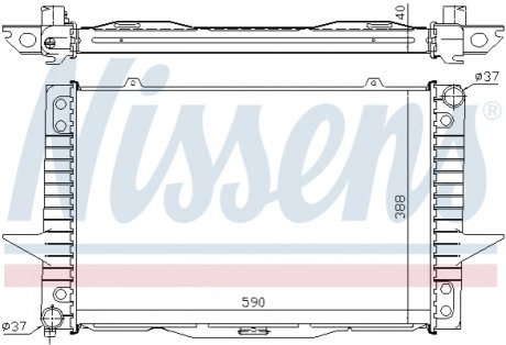 Радиатор охлаждения VOLVO 850 (91-)/S70/V70 (96-) NISSENS 65536A