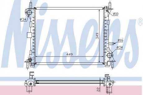 Радiатор NISSENS 62074A