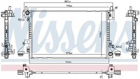 Радiатор NISSENS 630766