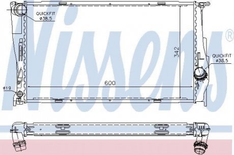 Радіатор NISSENS 60785A
