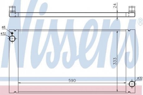 Радiатор NISSENS 69705