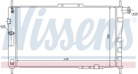 Радiатор NISSENS 61656