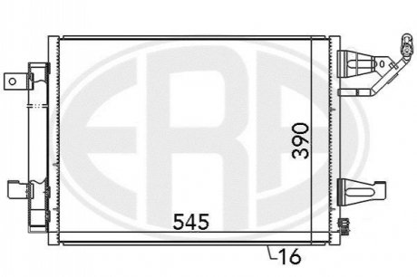 Радiатор ERA 667085