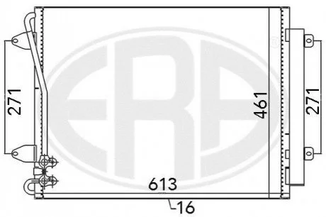 Радiатор ERA 667108