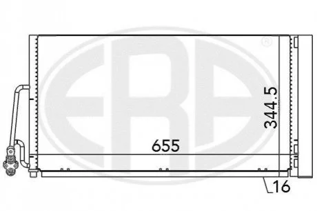 Радiатор ERA 667090