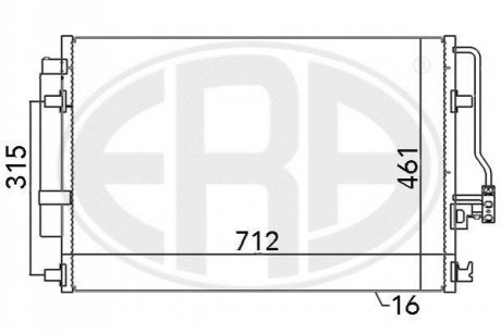 Радiатор ERA 667110