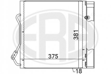 Радіатор кондиціонера ERA 667042