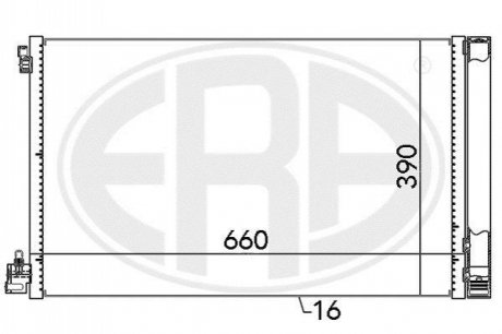 Радiатор ERA 667049