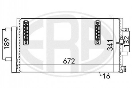 Радiатор ERA 667048