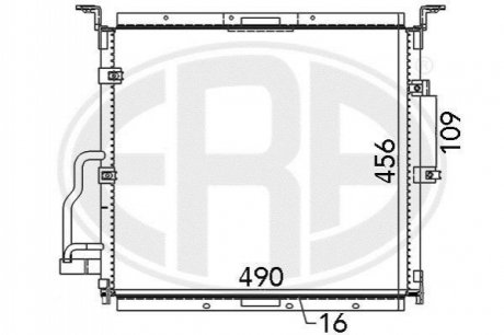 Радiатор ERA 667125