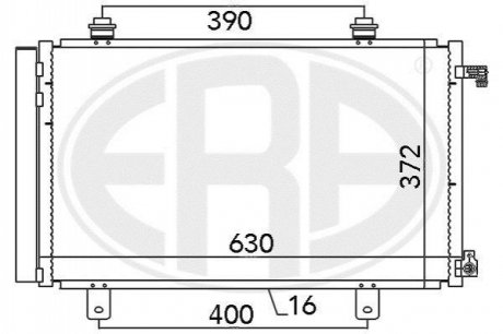 Радіатор кондиціонера ERA 667035