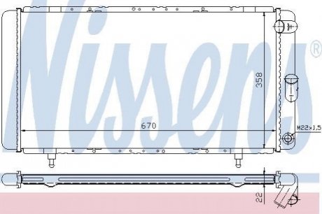 Радiатор NISSENS 63911A