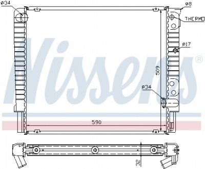 Радiатор NISSENS 65508A