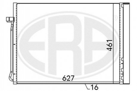 Радіатор кондиціонера ERA 667102