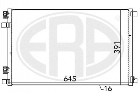 Радiатор ERA 667021