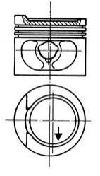 Поршень KOLBENSCHMIDT 93872620