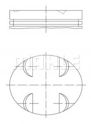 Поршень MAHLE / KNECHT 0052401 (фото 1)