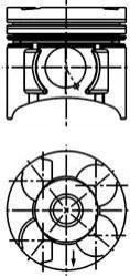 Поршень двигуна OPEL Z 17 DTH Ø79,5mm KOLBENSCHMIDT 40392620