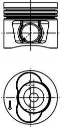 Поршень KOLBENSCHMIDT 40715620