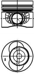 Поршень KOLBENSCHMIDT 40683600