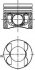 Поршень з кільцями MB 83,01 OM 642 цил. 1-3 (KS) KOLBENSCHMIDT 40095600 (фото 1)