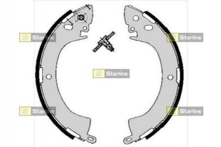 Гальмівні колодки барабанні STARLINE BC 05240