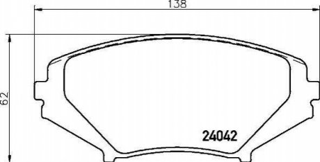 Гальмівні колодки дискові BREMBO P49 034