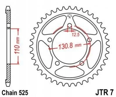 Зірка MOTO JT MOTO 11552144
