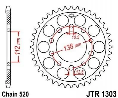 Зірка MOTO JT MOTO 11145443 (фото 1)