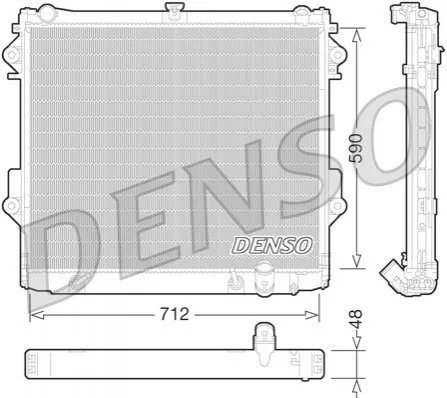 Конденсер DENSO DRM50074 (фото 1)
