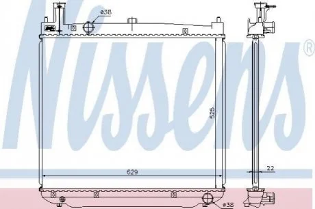 Радiатор NISSENS 64649A