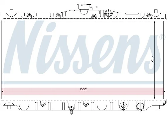 Радiатор NISSENS 63304 (фото 1)