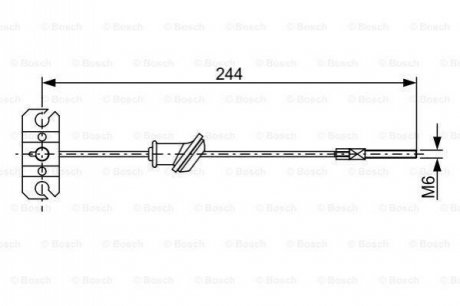 Гальмівний трос BOSCH 1987482514