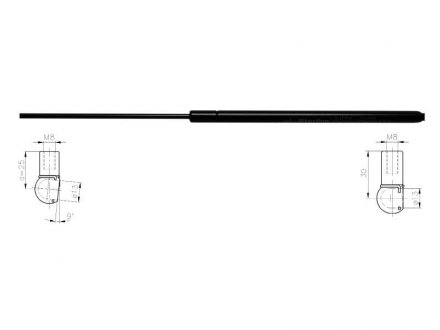 Газова пружина кришки багажника STARLINE 44.35.800 (фото 1)