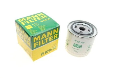 Масляний фiльтр MANN W920/38