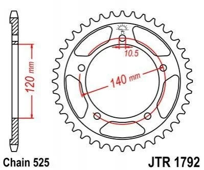 Зірка MOTO JT MOTO 11355245 (фото 1)