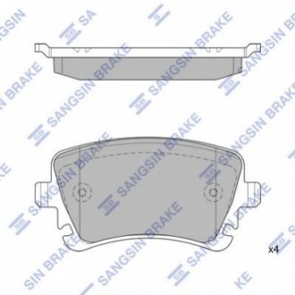 Кт. Гальмiвнi колодки Hi-Q (SANGSIN) SP2112-R