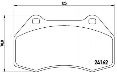 Гальмівні колодки дискові BREMBO P68 036