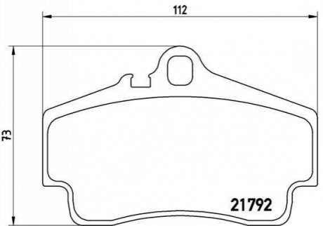 Гальмівні колодки дискові BREMBO P65 008