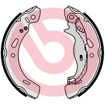 Гальмівні колодки барабанні BREMBO S24 548 (фото 1)