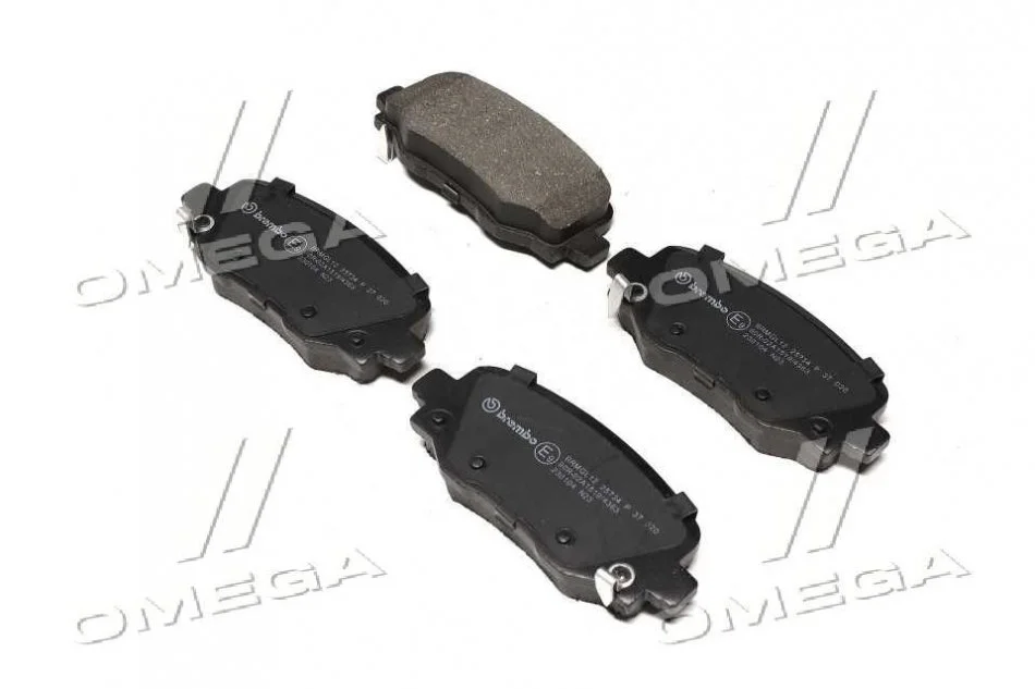Колодка торм. диск. JEEP CHEROKEE 13- задн. (пр-во) BREMBO P37 020 (фото 1)