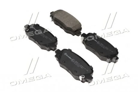Колодка торм. диск. JEEP CHEROKEE 13- задн. (пр-во) BREMBO P37 020