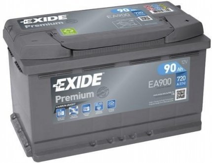 Аккумулятор 90Ah-12v PREMIUM(315х175х190),R,EN720 EXIDE EA900